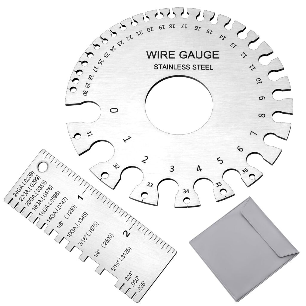 2 Pcs Stainless Steel Thickness Gauges