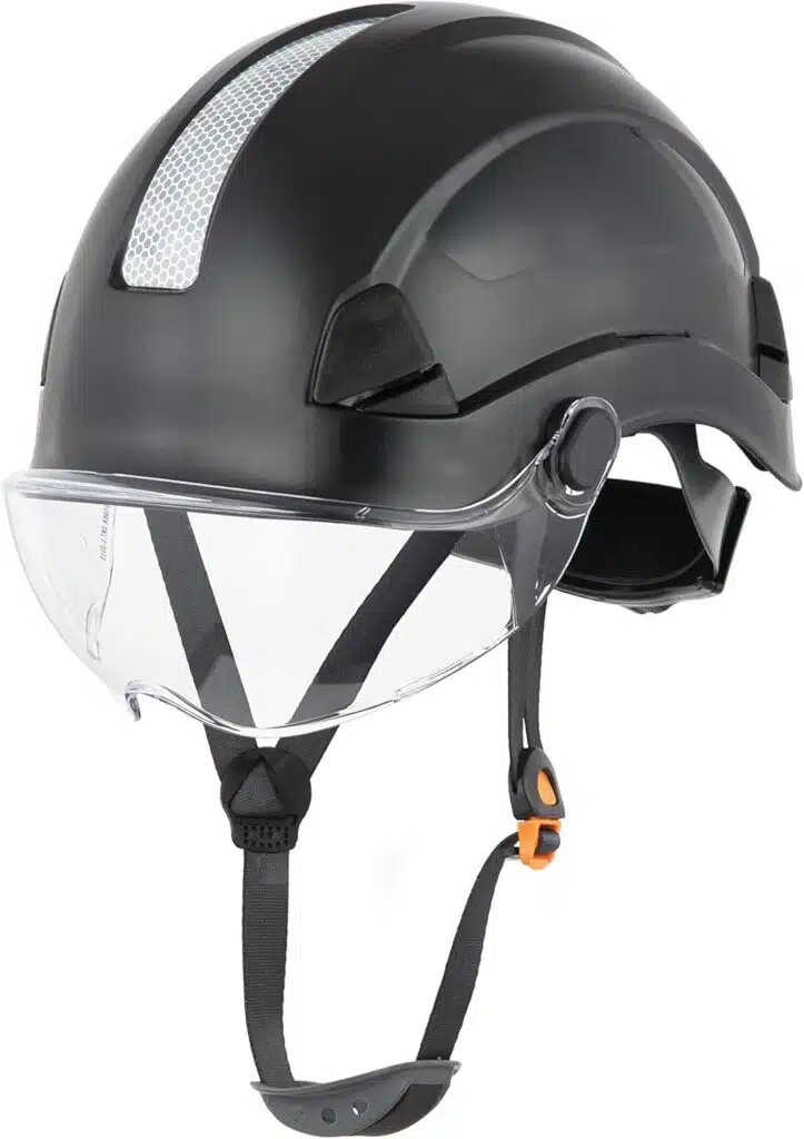 Defender Safety H1 Safety Helmet Hard Hat with Visor