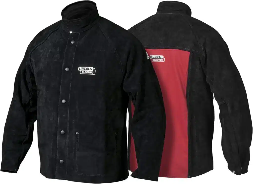 Lincoln Electric Heavy Duty Leather Welding Jacket | Ideal for High Amperage or Out of Position Welding | XL | K2989-XL