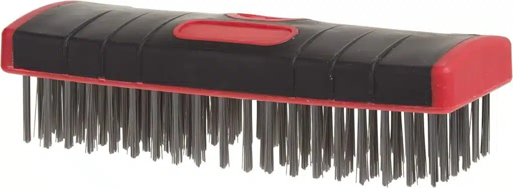 Red Devil 4166 Soft Grip Stainless Steel Scrub Brush