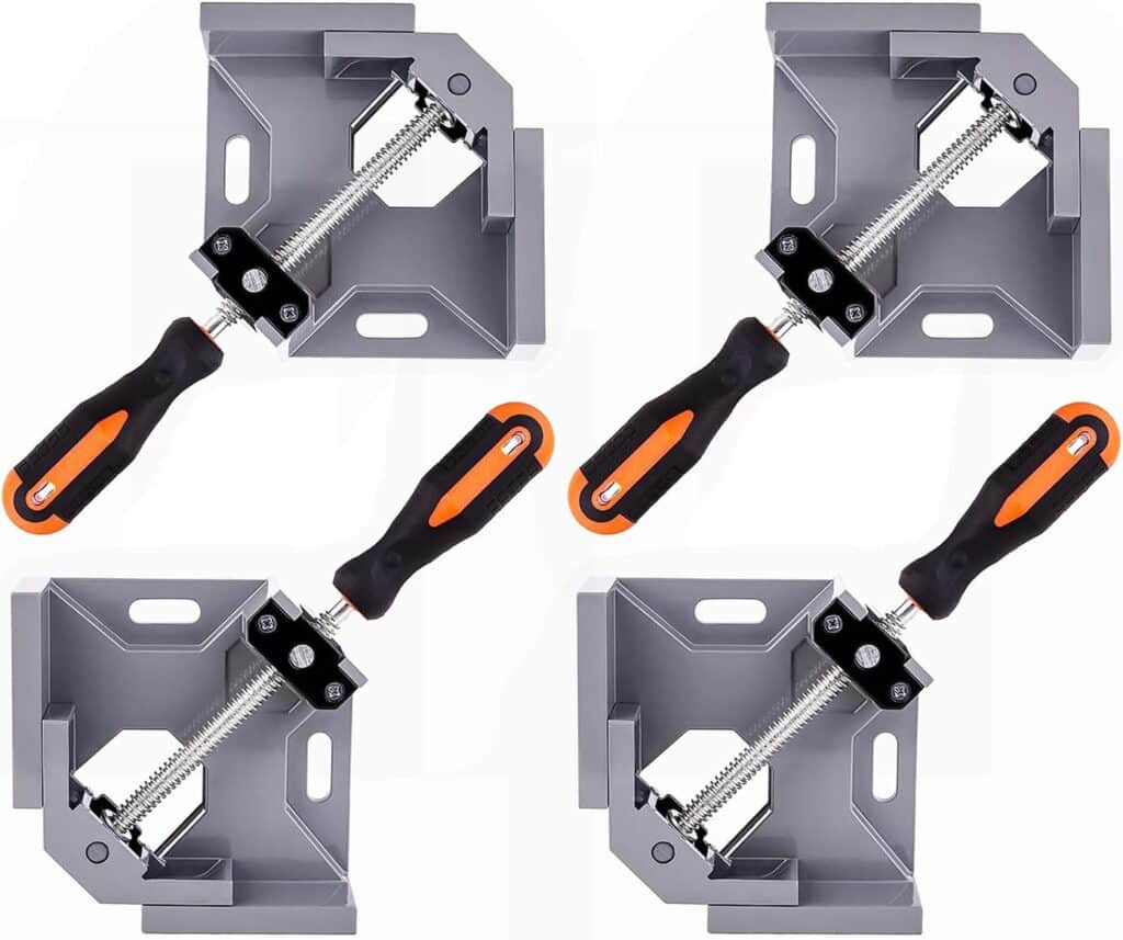 WYQYQ 4pcs Corner Clamp - Right Angle Clamp 90 Degree Wood Clamps For Woodworking